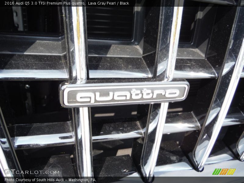 Lava Gray Pearl / Black 2016 Audi Q5 3.0 TFSI Premium Plus quattro