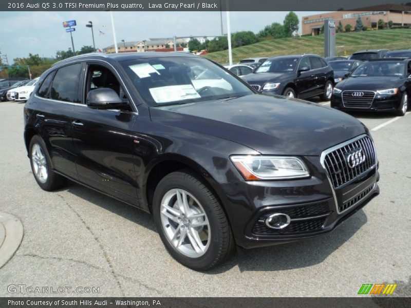 Lava Gray Pearl / Black 2016 Audi Q5 3.0 TFSI Premium Plus quattro