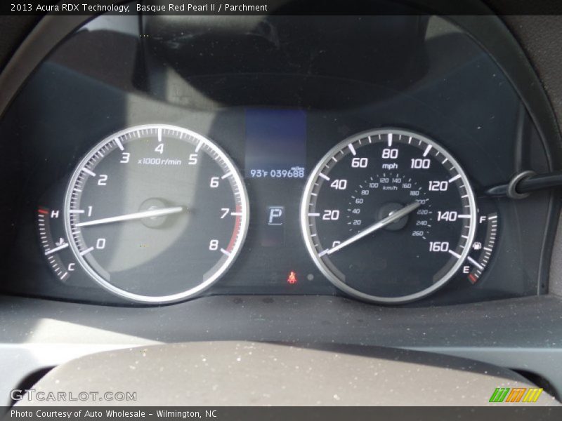 Basque Red Pearl II / Parchment 2013 Acura RDX Technology