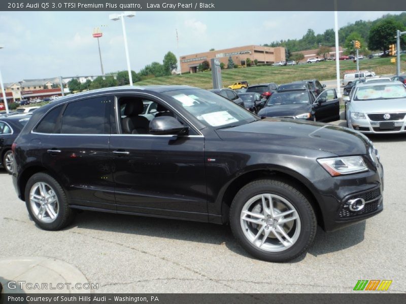 Lava Gray Pearl / Black 2016 Audi Q5 3.0 TFSI Premium Plus quattro