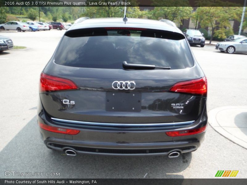 Lava Gray Pearl / Black 2016 Audi Q5 3.0 TFSI Premium Plus quattro