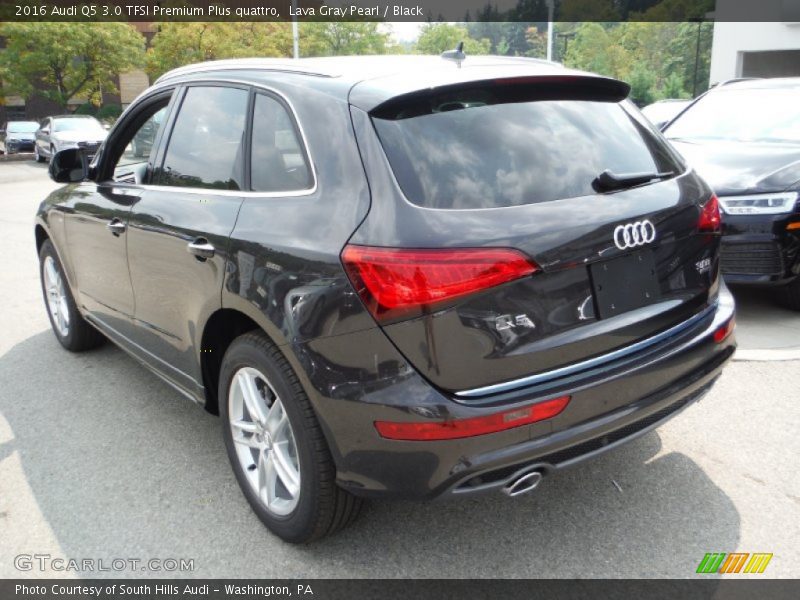 Lava Gray Pearl / Black 2016 Audi Q5 3.0 TFSI Premium Plus quattro