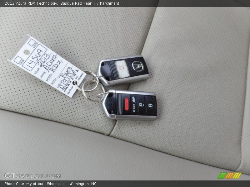 Basque Red Pearl II / Parchment 2013 Acura RDX Technology