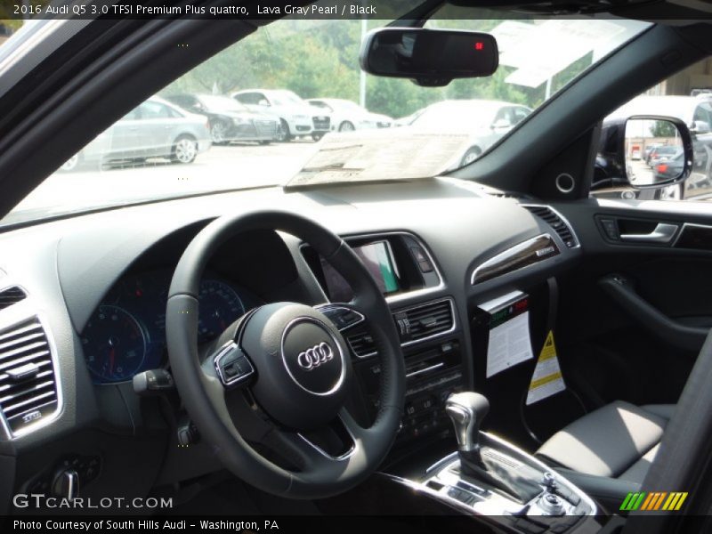 Lava Gray Pearl / Black 2016 Audi Q5 3.0 TFSI Premium Plus quattro