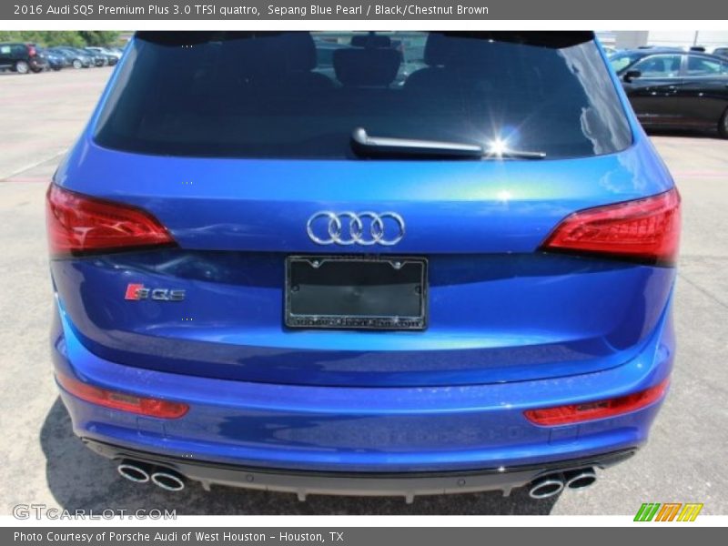 Sepang Blue Pearl / Black/Chestnut Brown 2016 Audi SQ5 Premium Plus 3.0 TFSI quattro