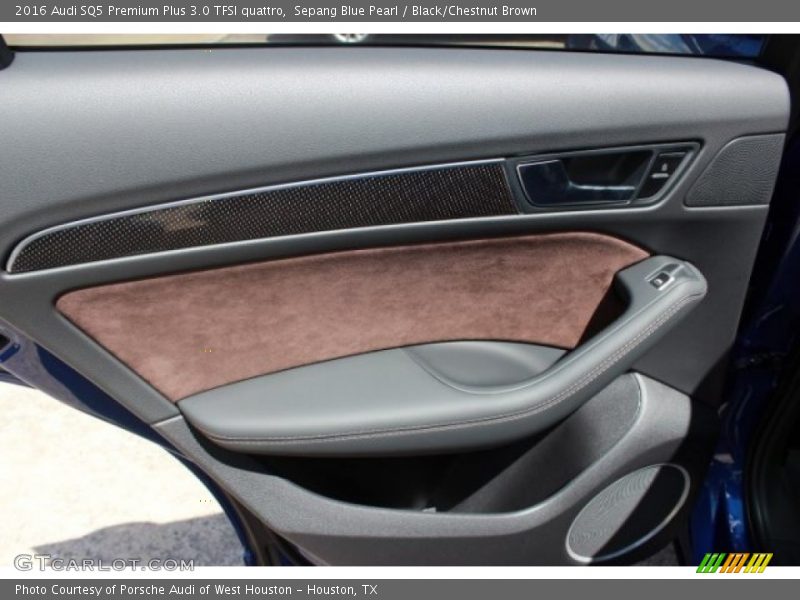 Sepang Blue Pearl / Black/Chestnut Brown 2016 Audi SQ5 Premium Plus 3.0 TFSI quattro