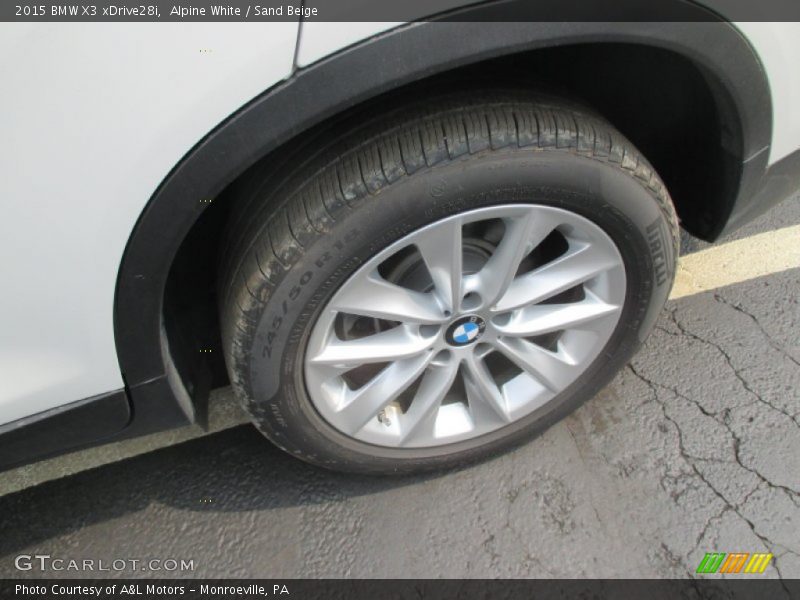 Alpine White / Sand Beige 2015 BMW X3 xDrive28i