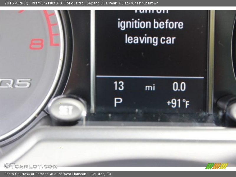 Sepang Blue Pearl / Black/Chestnut Brown 2016 Audi SQ5 Premium Plus 3.0 TFSI quattro