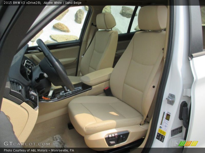 Alpine White / Sand Beige 2015 BMW X3 xDrive28i