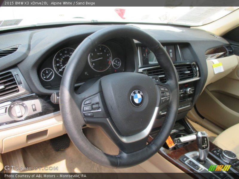 Alpine White / Sand Beige 2015 BMW X3 xDrive28i