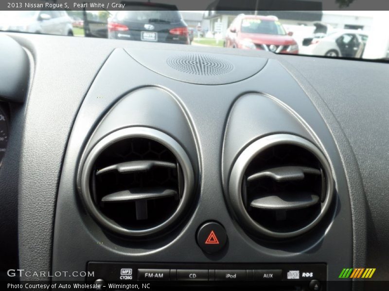 Pearl White / Gray 2013 Nissan Rogue S