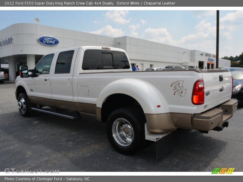 Oxford White / Chaparral Leather 2012 Ford F350 Super Duty King Ranch Crew Cab 4x4 Dually