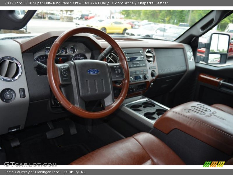 Oxford White / Chaparral Leather 2012 Ford F350 Super Duty King Ranch Crew Cab 4x4 Dually