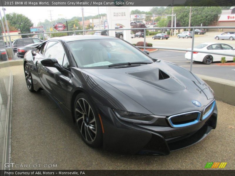 Sophisto Grey Metallic / Mega Carum Spice Grey 2015 BMW i8 Mega World