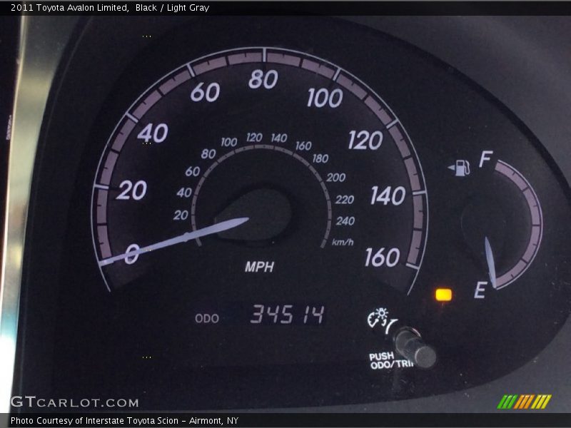 Black / Light Gray 2011 Toyota Avalon Limited