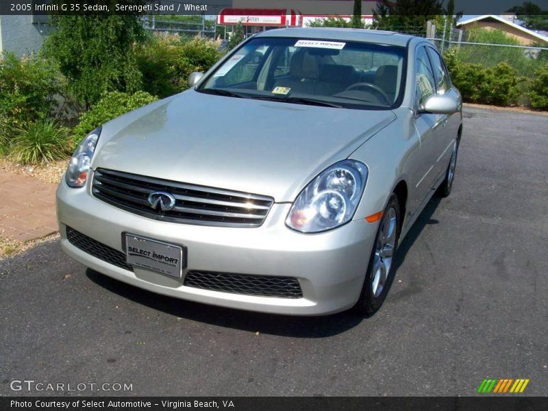 Serengeti Sand / Wheat 2005 Infiniti G 35 Sedan