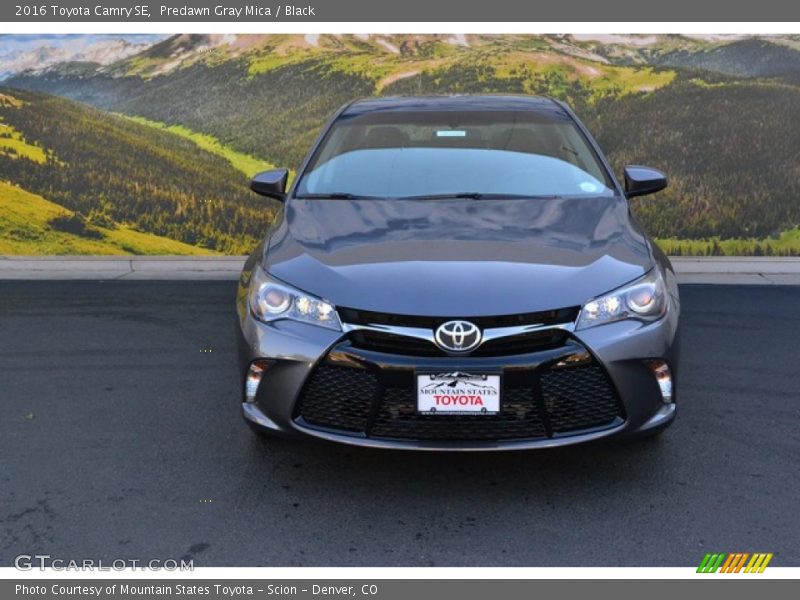 Predawn Gray Mica / Black 2016 Toyota Camry SE