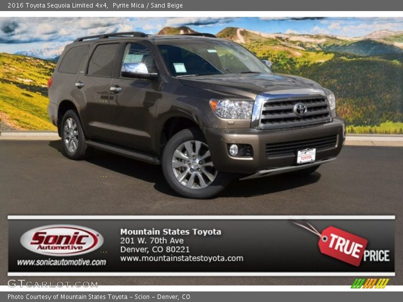 Pyrite Mica / Sand Beige 2016 Toyota Sequoia Limited 4x4