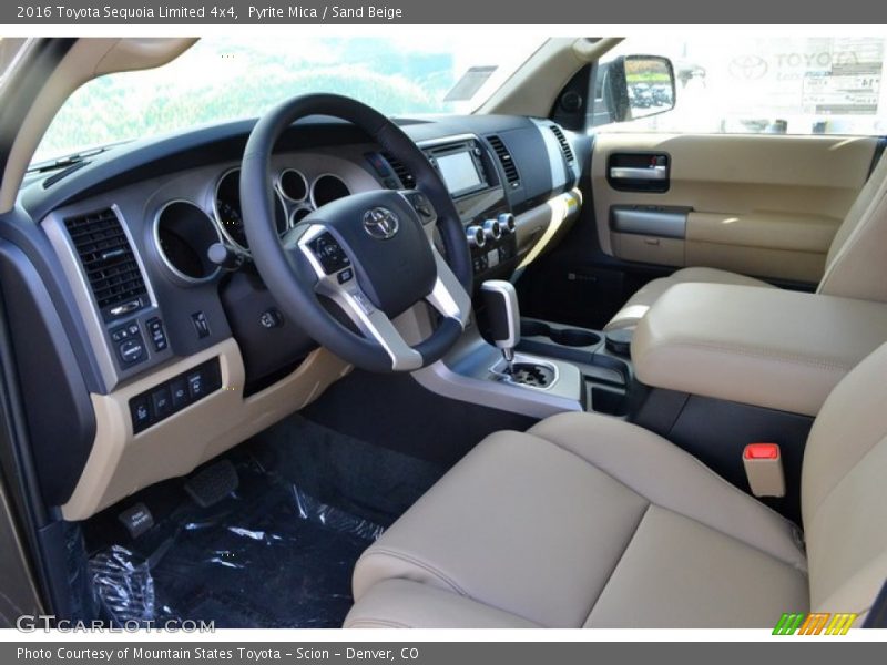  2016 Sequoia Limited 4x4 Sand Beige Interior