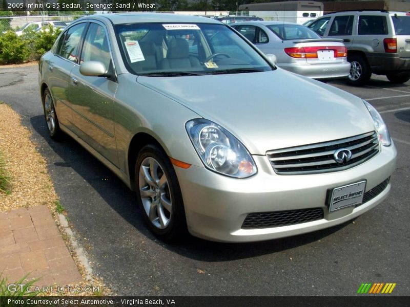 Serengeti Sand / Wheat 2005 Infiniti G 35 Sedan