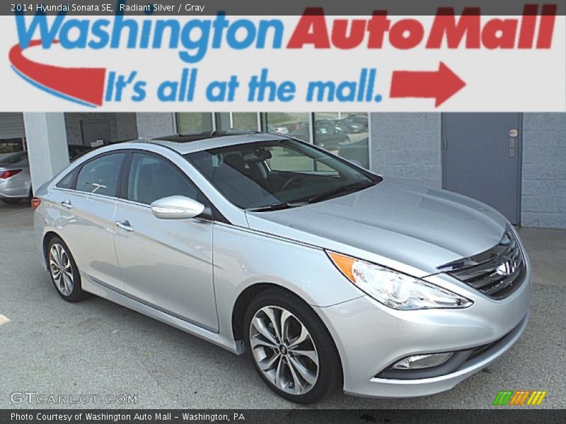 Radiant Silver / Gray 2014 Hyundai Sonata SE