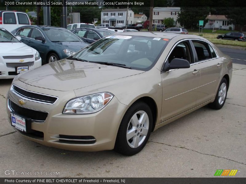 Sandstone Metallic / Cocoa/Cashmere Beige 2008 Chevrolet Malibu LS Sedan