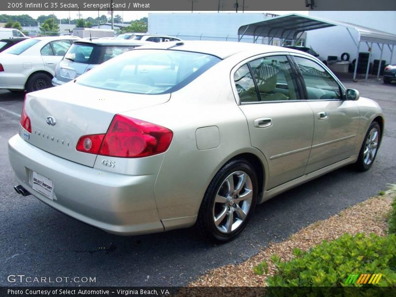 Serengeti Sand / Wheat 2005 Infiniti G 35 Sedan