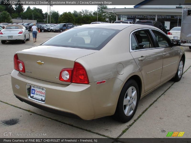 Sandstone Metallic / Cocoa/Cashmere Beige 2008 Chevrolet Malibu LS Sedan
