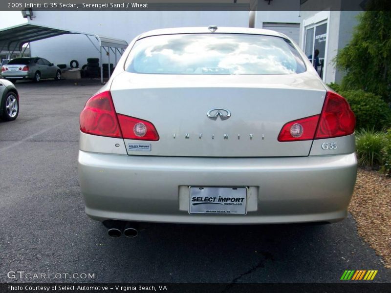 Serengeti Sand / Wheat 2005 Infiniti G 35 Sedan