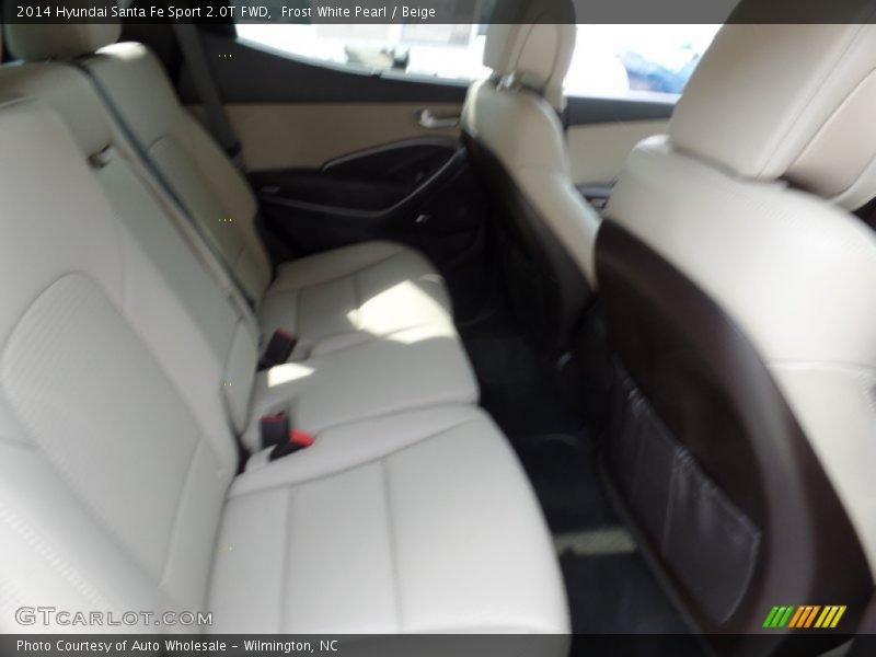 Frost White Pearl / Beige 2014 Hyundai Santa Fe Sport 2.0T FWD