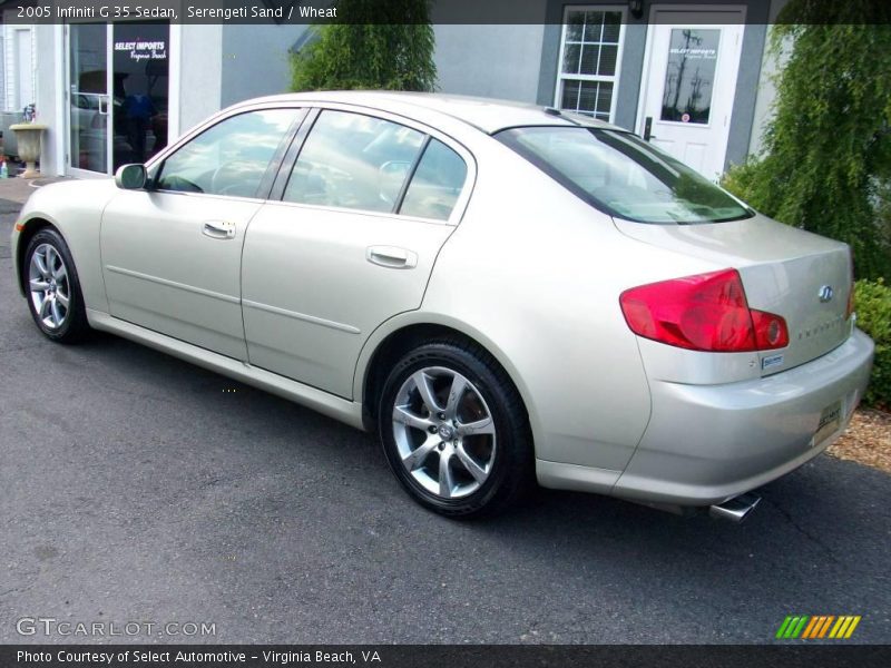Serengeti Sand / Wheat 2005 Infiniti G 35 Sedan