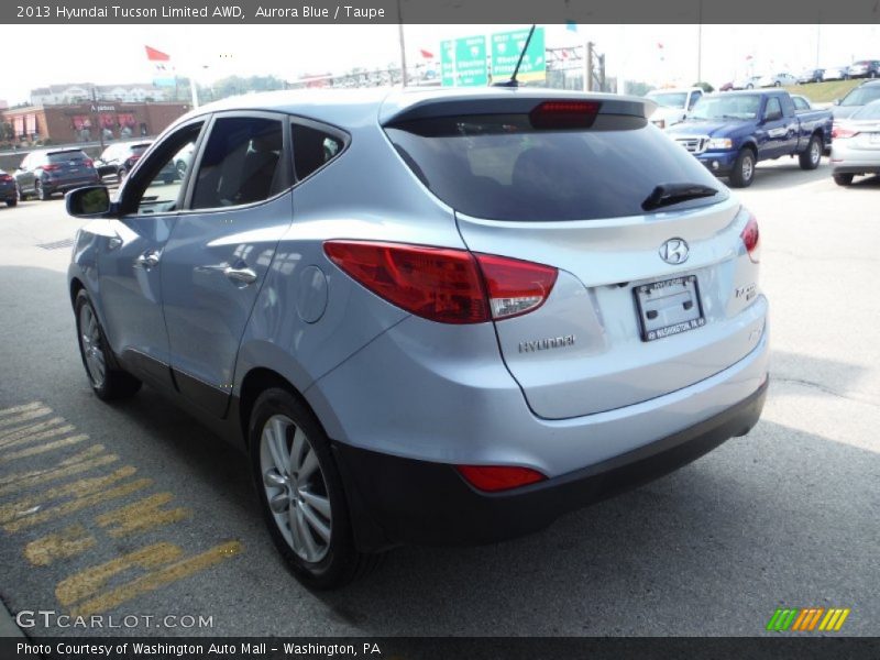 Aurora Blue / Taupe 2013 Hyundai Tucson Limited AWD
