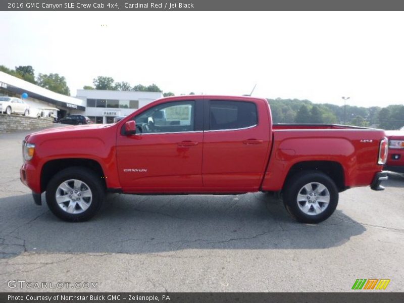 Cardinal Red / Jet Black 2016 GMC Canyon SLE Crew Cab 4x4