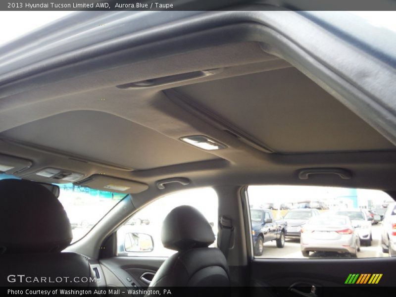 Aurora Blue / Taupe 2013 Hyundai Tucson Limited AWD