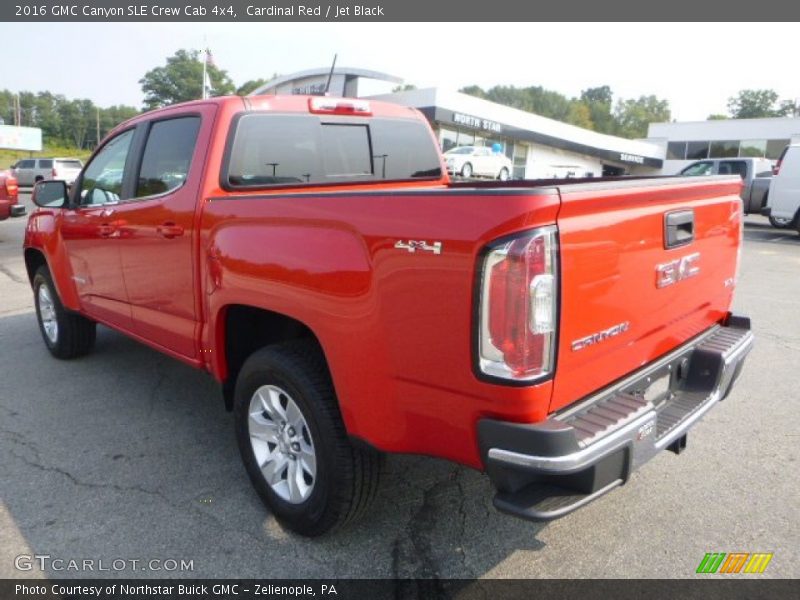 Cardinal Red / Jet Black 2016 GMC Canyon SLE Crew Cab 4x4