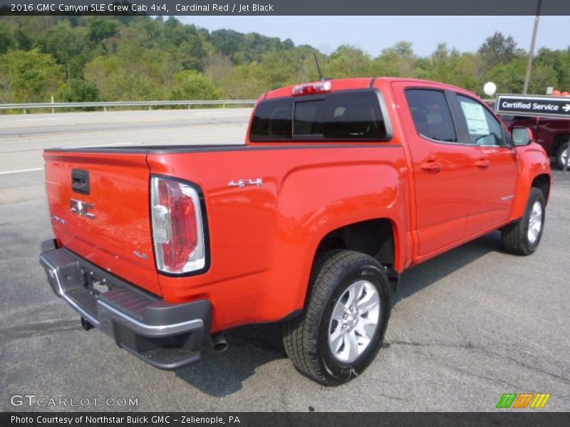 Cardinal Red / Jet Black 2016 GMC Canyon SLE Crew Cab 4x4