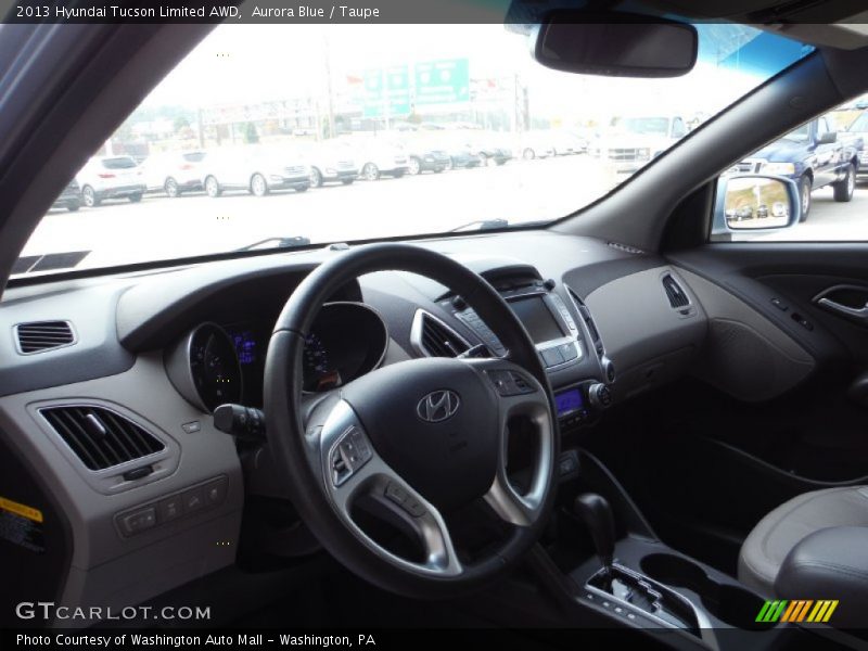 Aurora Blue / Taupe 2013 Hyundai Tucson Limited AWD