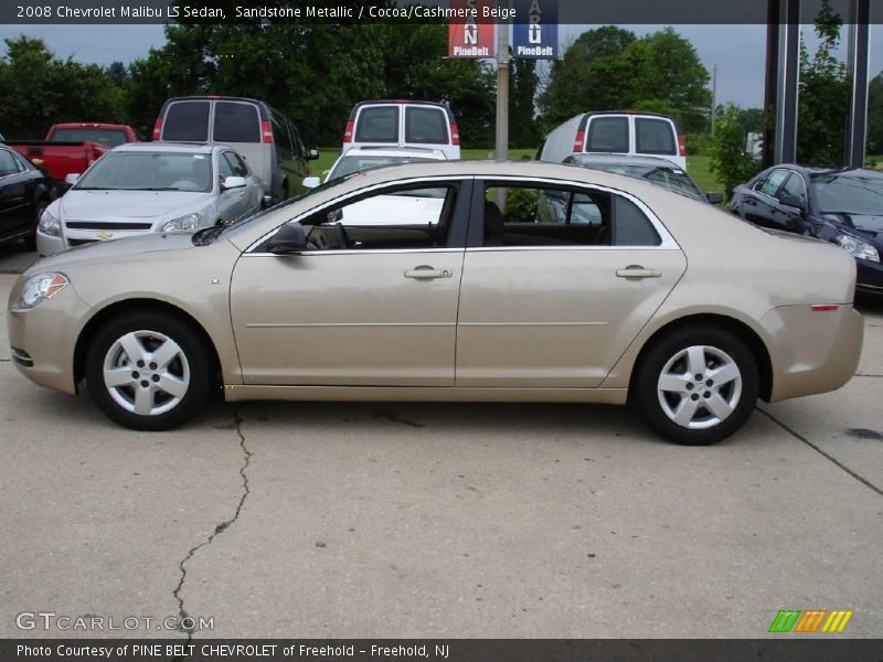 Sandstone Metallic / Cocoa/Cashmere Beige 2008 Chevrolet Malibu LS Sedan