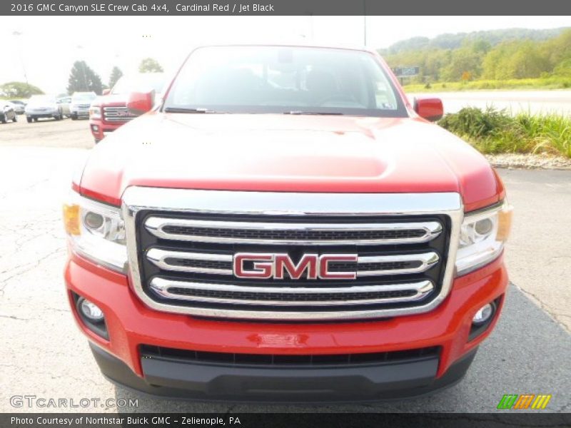 Cardinal Red / Jet Black 2016 GMC Canyon SLE Crew Cab 4x4