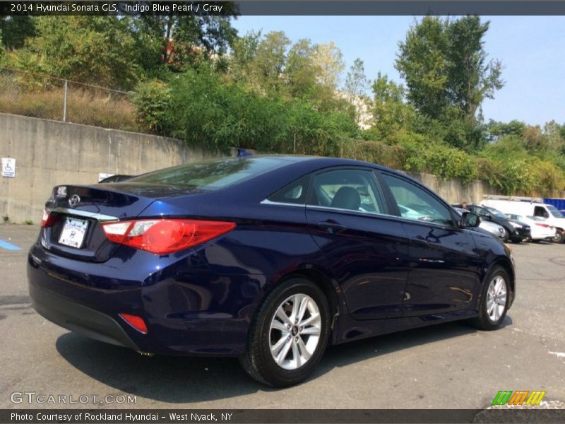 Indigo Blue Pearl / Gray 2014 Hyundai Sonata GLS