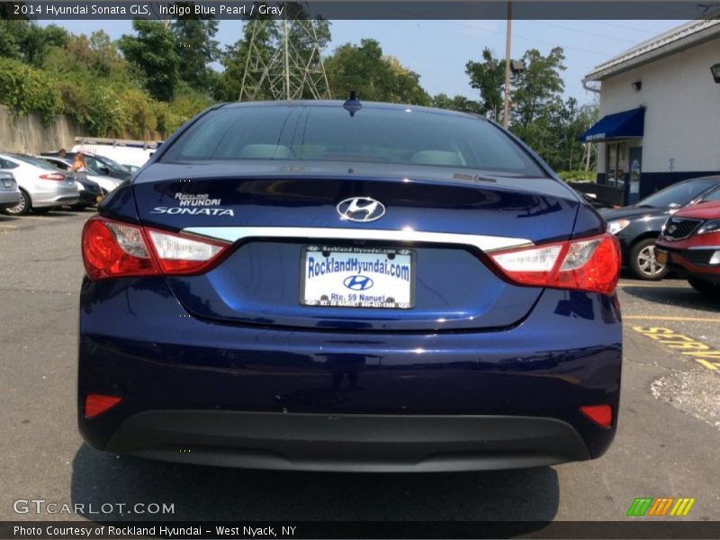 Indigo Blue Pearl / Gray 2014 Hyundai Sonata GLS