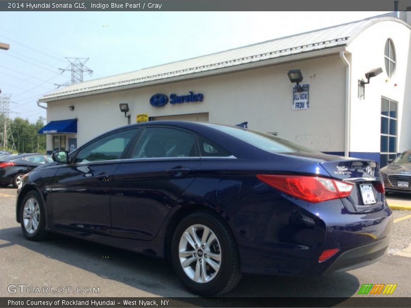 Indigo Blue Pearl / Gray 2014 Hyundai Sonata GLS