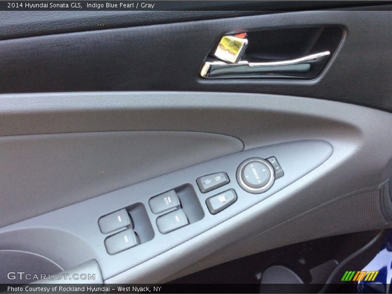 Indigo Blue Pearl / Gray 2014 Hyundai Sonata GLS