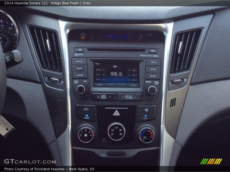 Indigo Blue Pearl / Gray 2014 Hyundai Sonata GLS