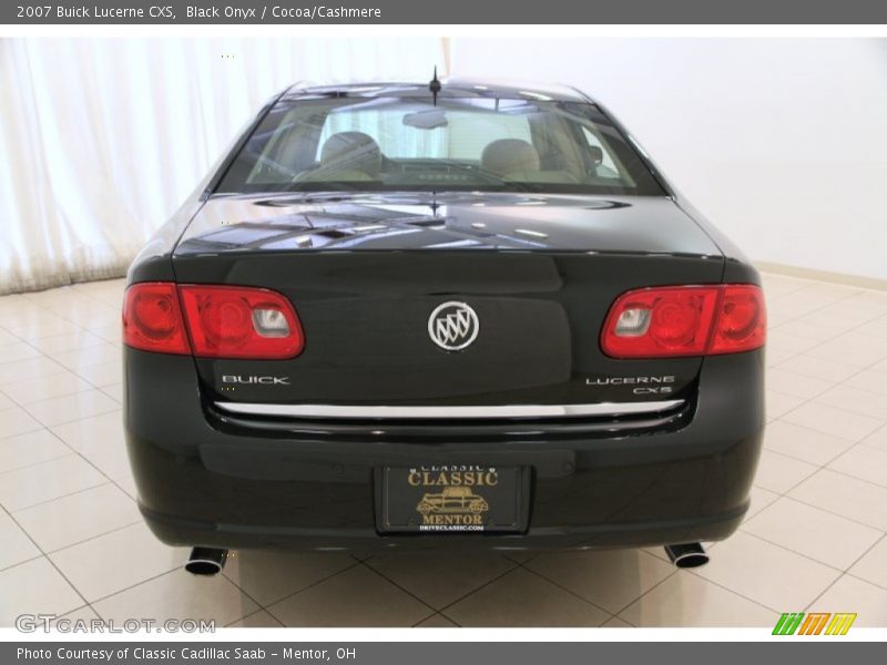 Black Onyx / Cocoa/Cashmere 2007 Buick Lucerne CXS