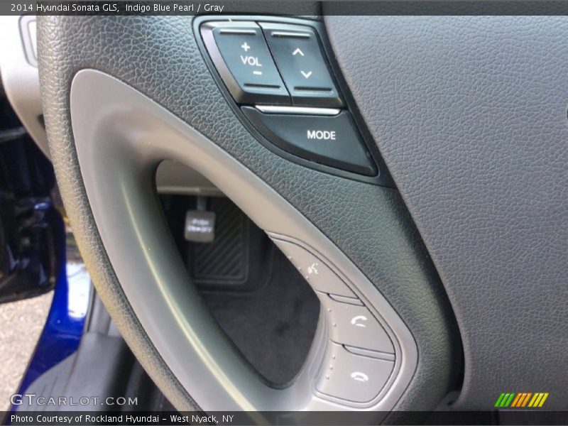 Indigo Blue Pearl / Gray 2014 Hyundai Sonata GLS