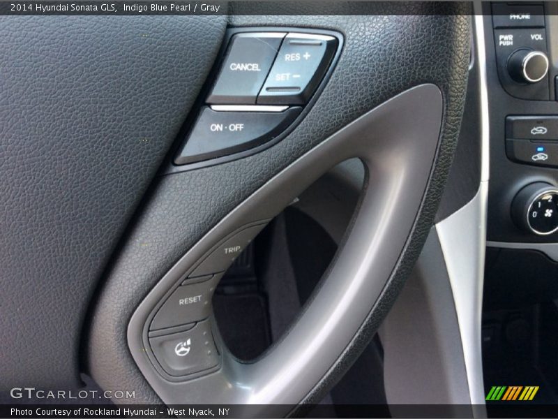 Indigo Blue Pearl / Gray 2014 Hyundai Sonata GLS