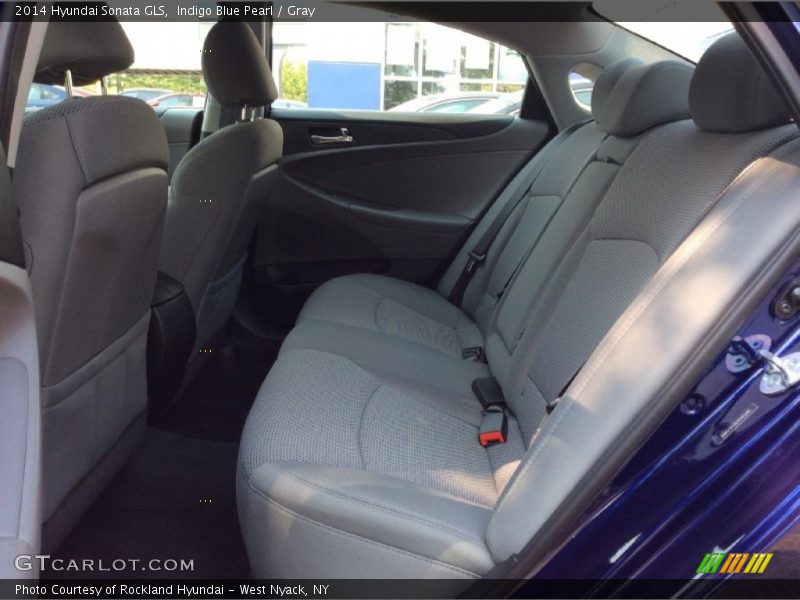 Indigo Blue Pearl / Gray 2014 Hyundai Sonata GLS