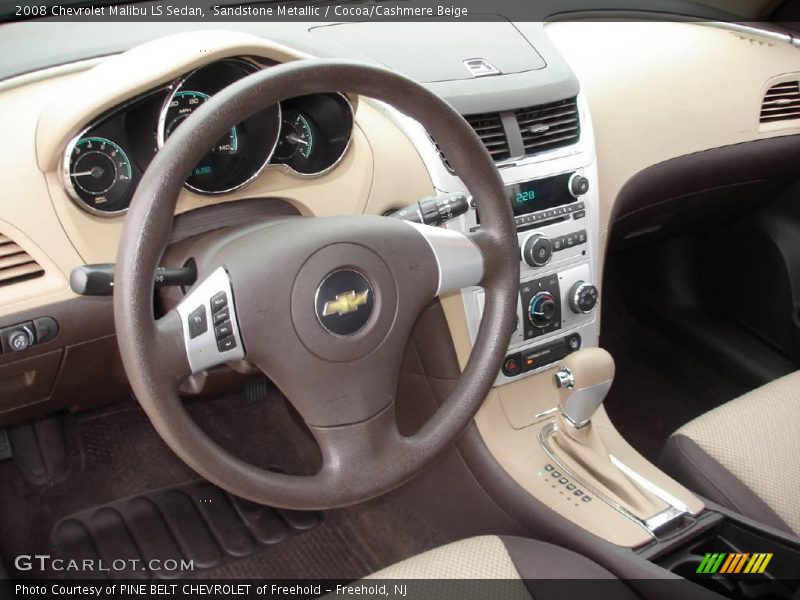 Sandstone Metallic / Cocoa/Cashmere Beige 2008 Chevrolet Malibu LS Sedan