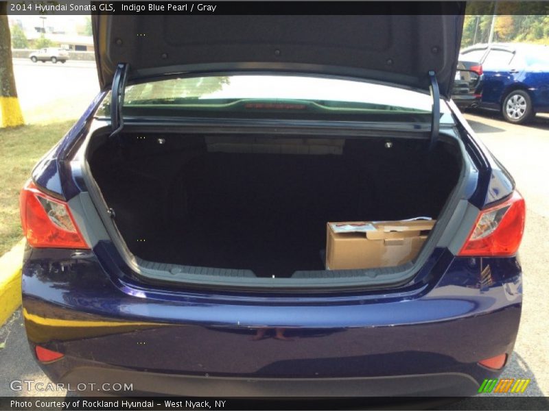Indigo Blue Pearl / Gray 2014 Hyundai Sonata GLS